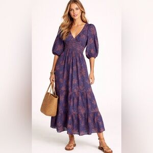 Free People Golden Hour printed maxi dress